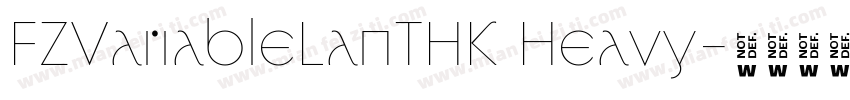 FZVariableLanTHK Heavy字体转换